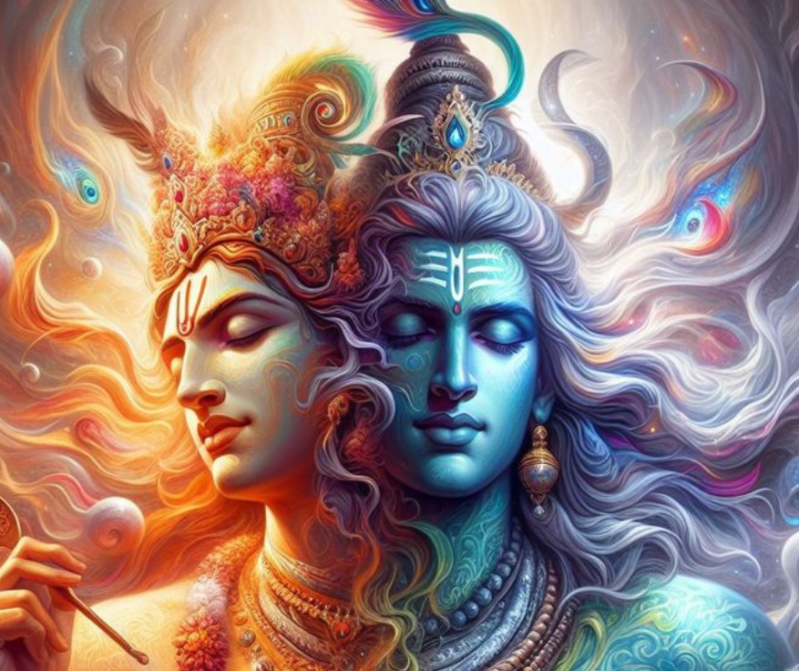 Mahadev &krishna pic