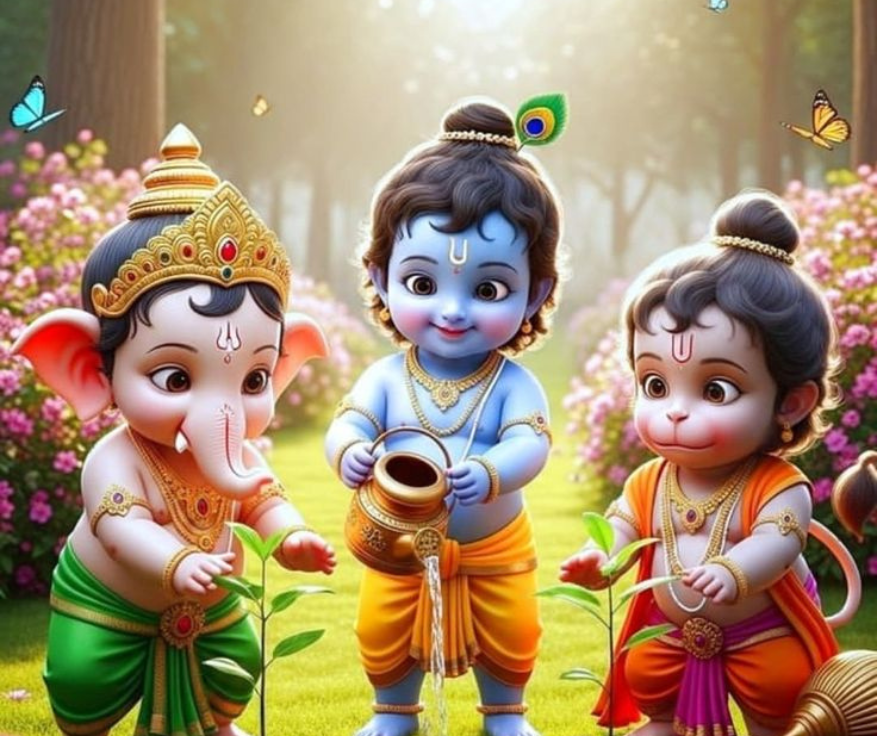 Mahadev &krishna pic