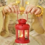 Quran Ramadan DP with glowing lantern background