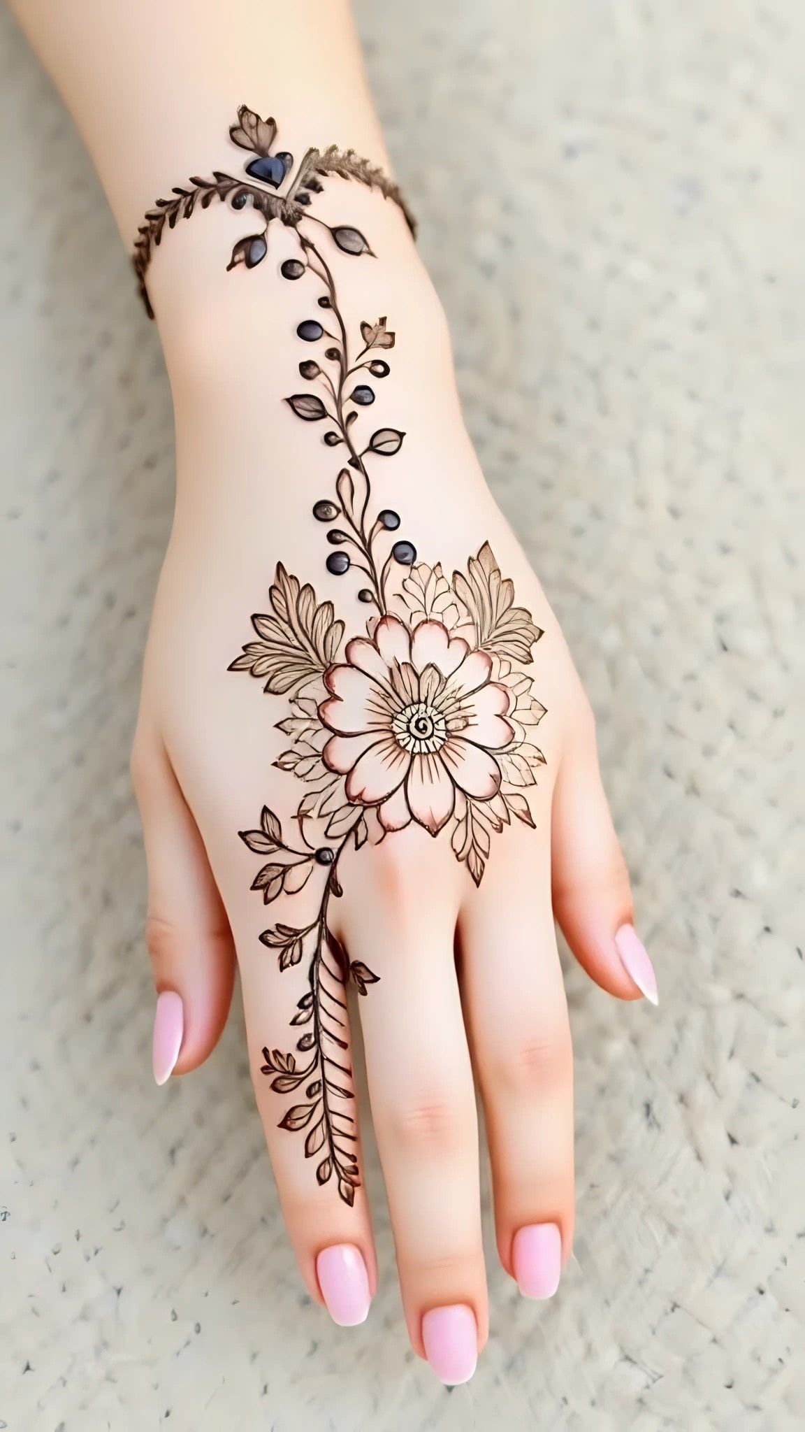 Latest 100+ Mehndi Design Front Full Hand 2026 – Trending & Stylish Collection 38 basic easy front hand simple mehndi design 4