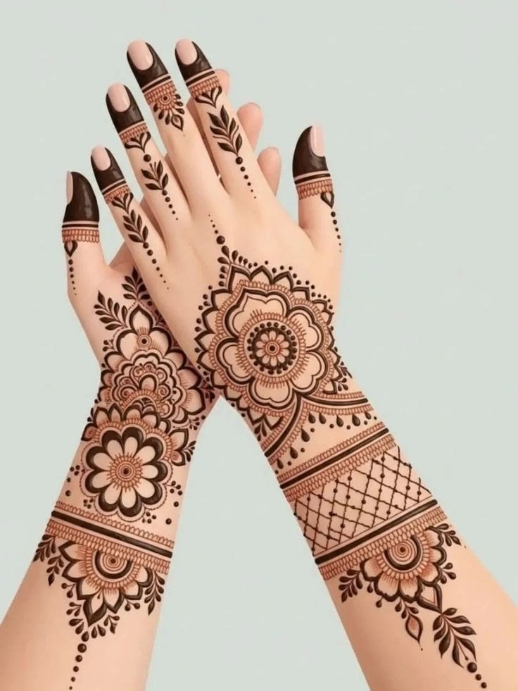 Latest 100+ Mehndi Design Front Full Hand 2026 – Trending & Stylish Collection 15 eid mehndi design front hand 4