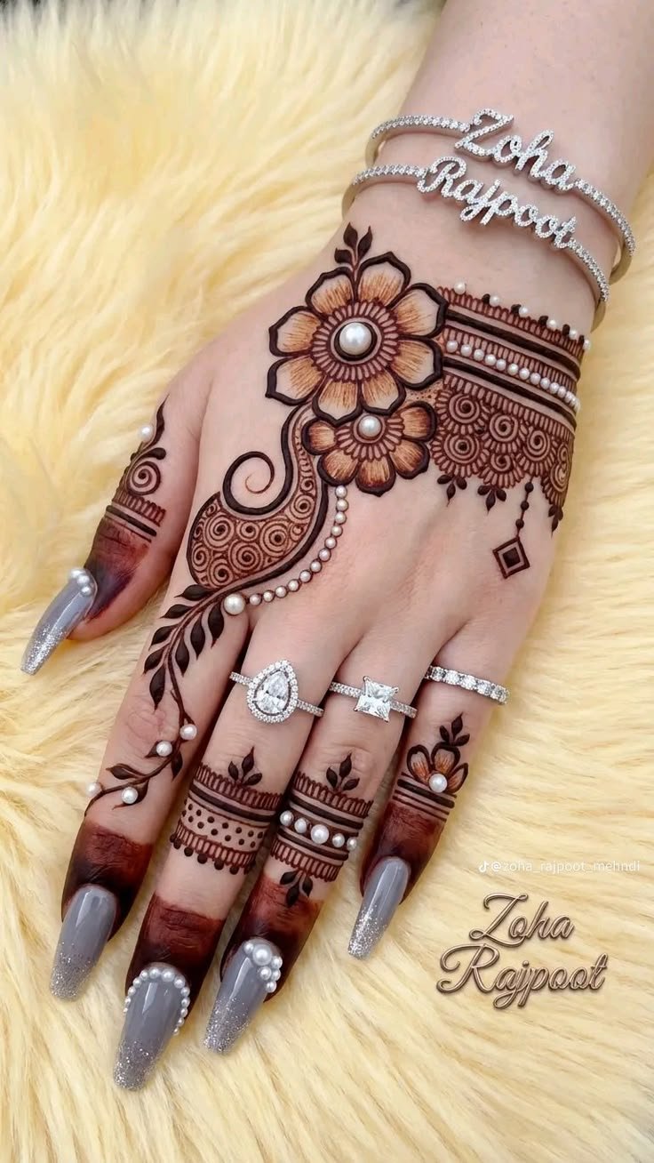 Latest 100+ Mehndi Design Front Full Hand 2026 – Trending & Stylish Collection 16 eid mehndi design front hand 5