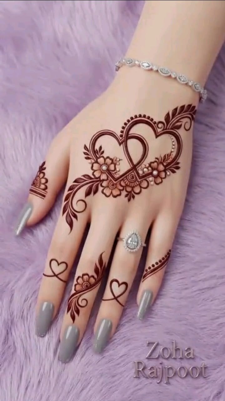 Latest 100+ Mehndi Design Front Full Hand 2026 – Trending & Stylish Collection 34 front hand mehndi design for eid 2