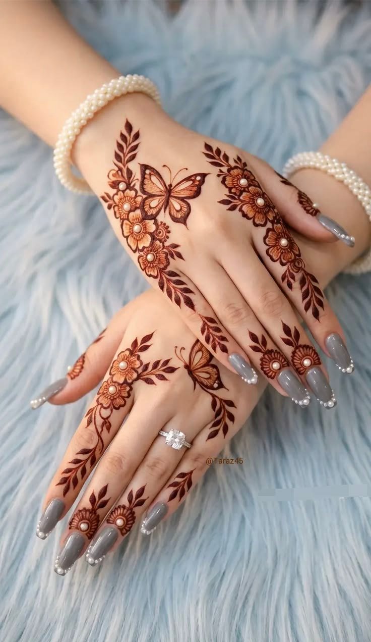 Latest 100+ Mehndi Design Front Full Hand 2026 – Trending & Stylish Collection 32 front hand mehndi design for eid 5
