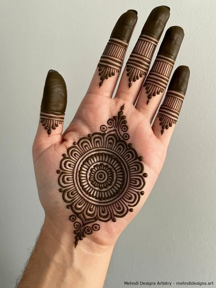 Latest 100+ Mehndi Design Front Full Hand 2026 – Trending & Stylish Collection 8 mehndi design front full hand 2026 1