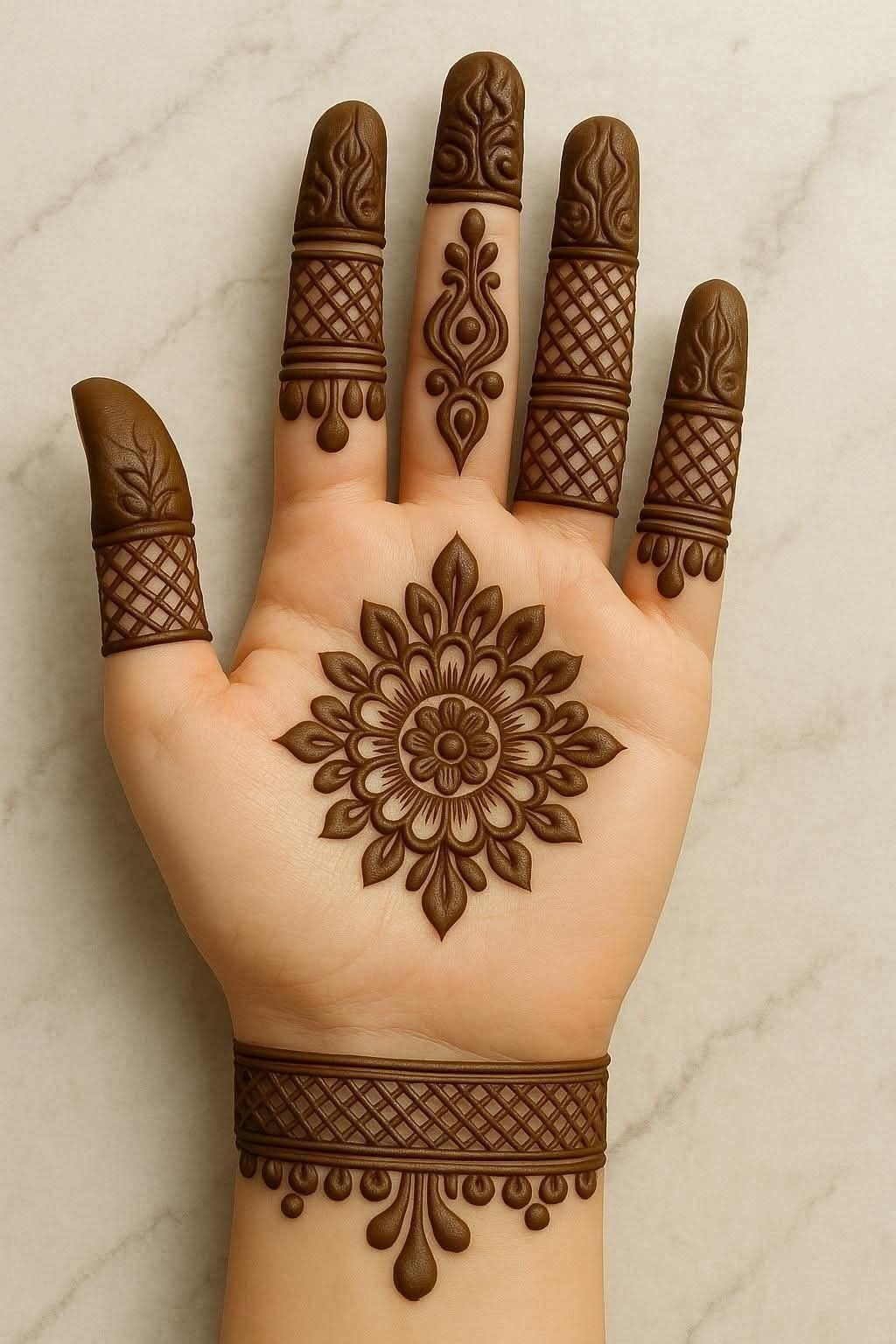Latest 100+ Mehndi Design Front Full Hand 2026 – Trending & Stylish Collection 7 mehndi design front full hand 2026 2