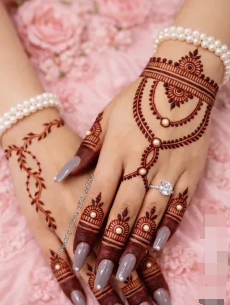 Latest 100+ Mehndi Design Front Full Hand 2026 – Trending & Stylish Collection 3 mehndi designs for eid front hand 1