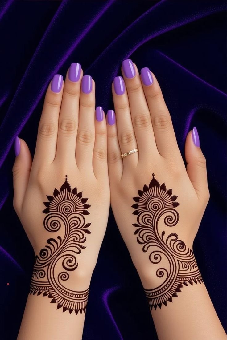 Latest 100+ Mehndi Design Front Full Hand 2026 – Trending & Stylish Collection 13 pinterest aesthetic mehndi design front 3