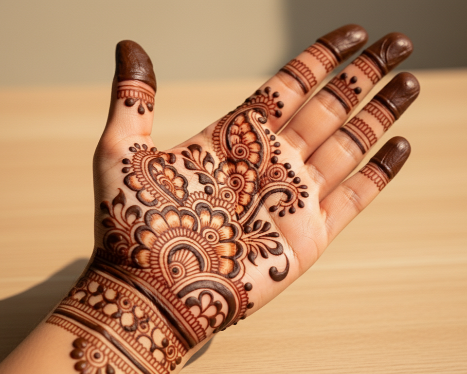 Top 205+ simple mehndi designs for front and full hand – easy and stylish mehndi ideas