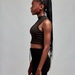 Aesthetic Side Pose Girls pic for Instagram 26 free photo of profile portrait of young woman with long braids 7