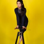 Aesthetic Side Pose Girls pic for Instagram 17 free photo of young woman posing against bright yellow backdrop 1