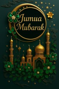Jumma Mubarak wishes card