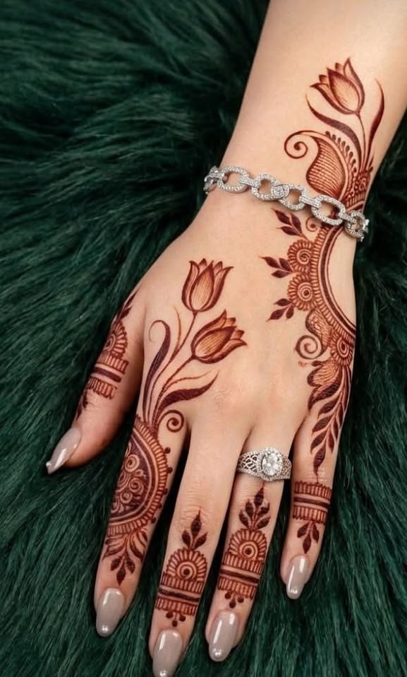 Floral Mehndi Designs