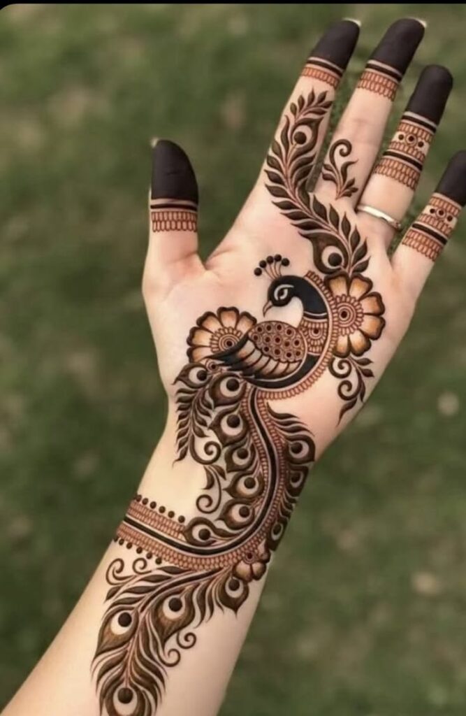 Peacock Mehndi Design