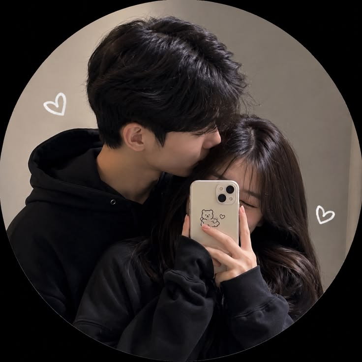 Free AI Couple Photo Dp Pinterest (2026) Most Trending Now 14 Black Theme AI Couple DP