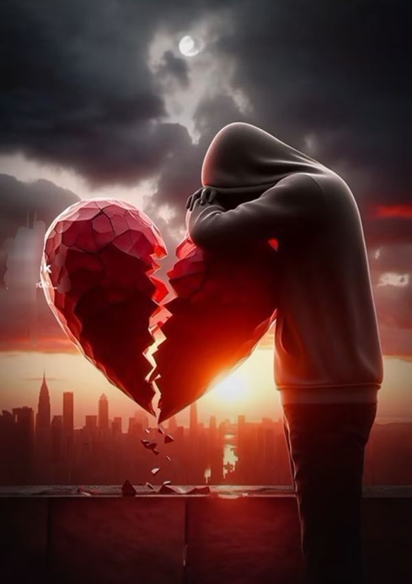 Broken DP For Instagram Sad Broken Heart Vibes 14 Broken DP For Instagram Beautiful Designs for Every Mood