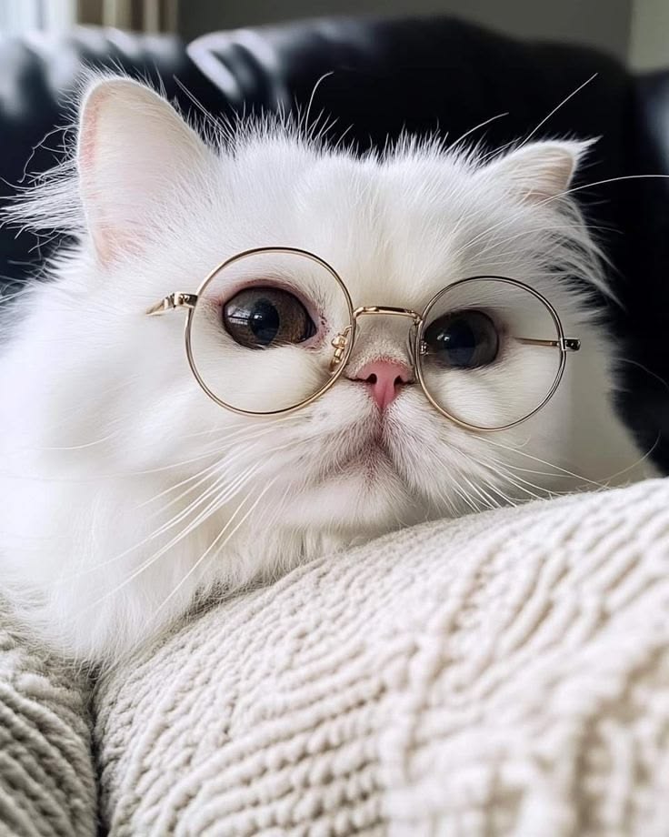 Cute Cat PFP Ideas & Best Cat Photos for Profile Pics 7 Cute Cat PFP with Glasses