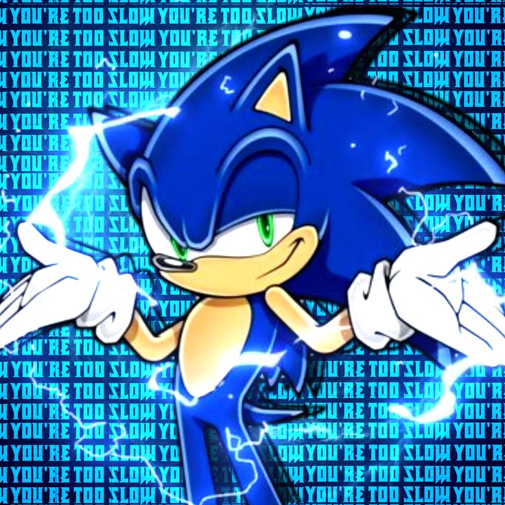 Sonic PFP with Neon Effects