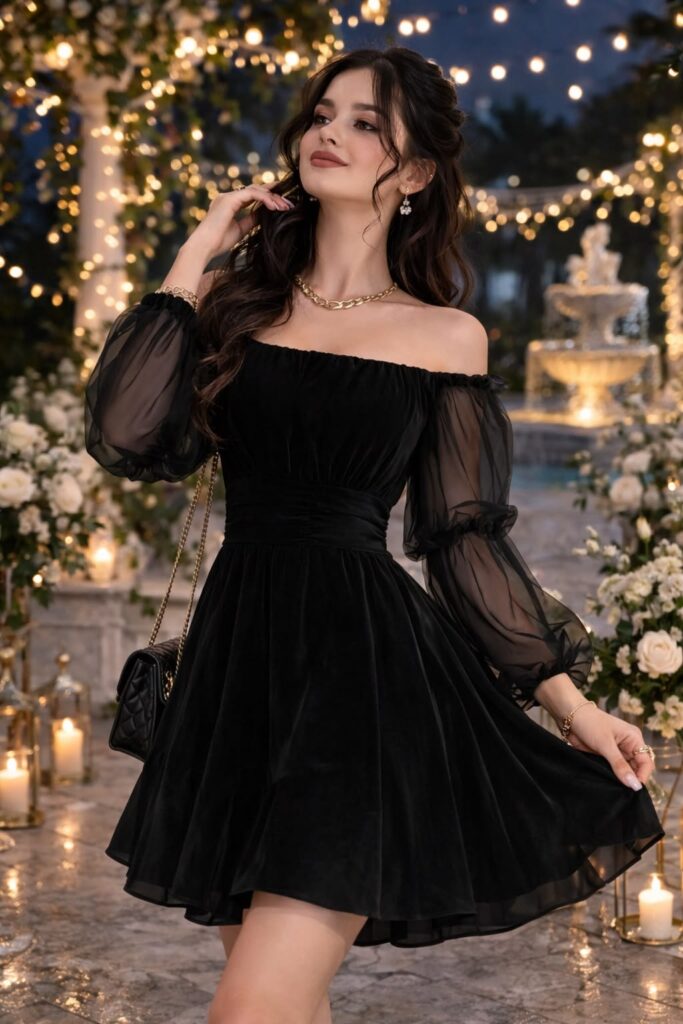 Girls DP: 1200+ Cute, Stylish Images & Profile Pictures 17 black dress girls dp